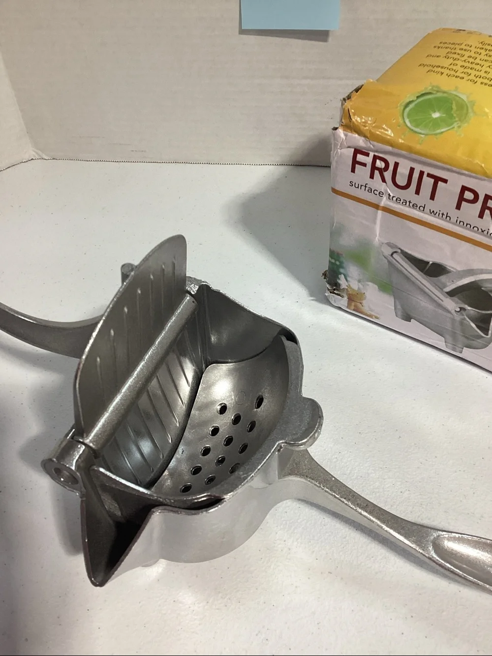 Fruit Press Heavy-Duty Manual Citrus Juicer - Silver